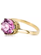 Vintažiniai amatai Žiedas Ametistas 14k geltono aukso vrc366y